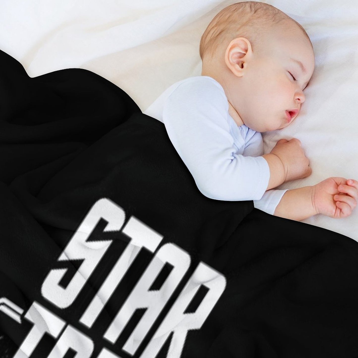Enterprise NCC 1701 Black And White Throw Blanket