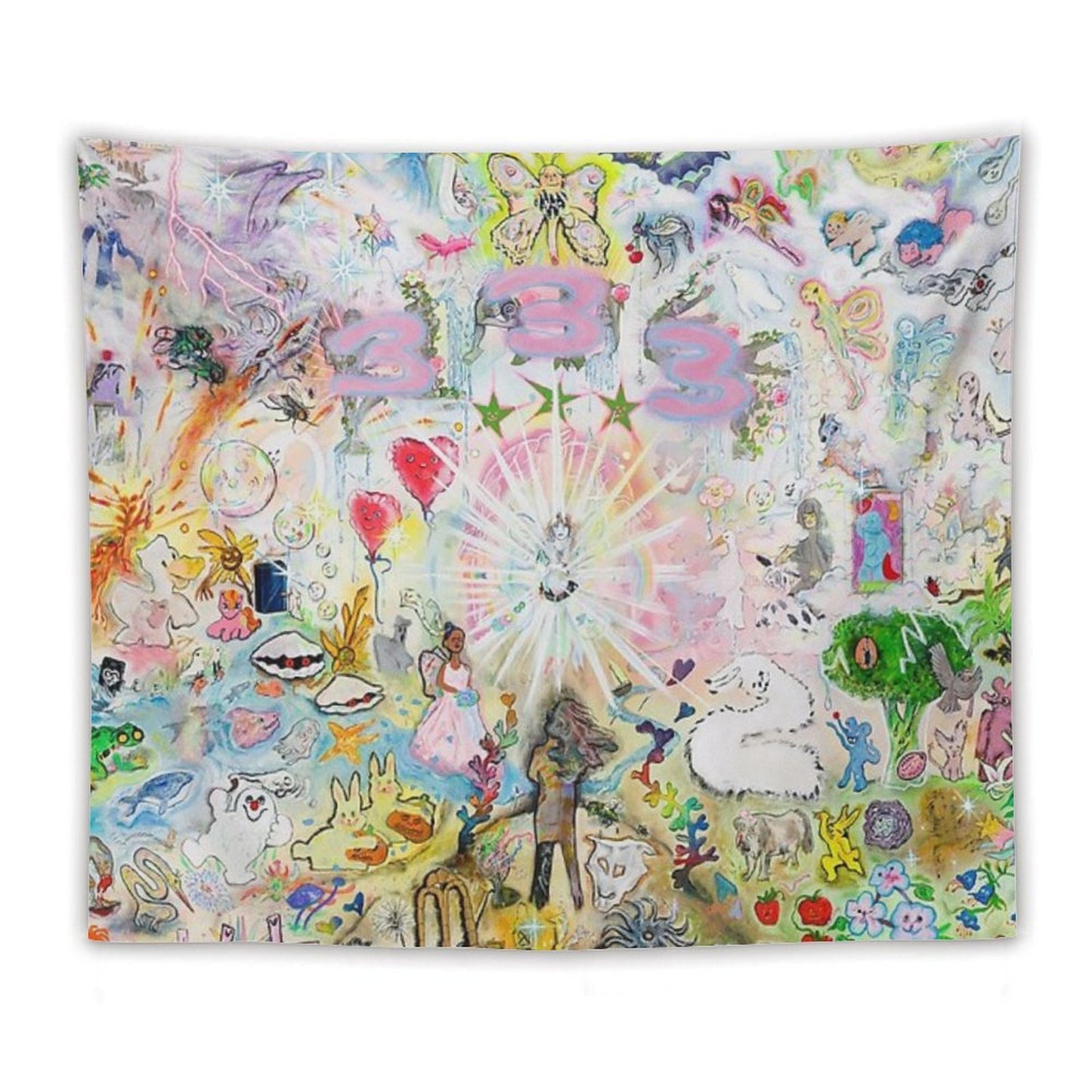 Drain Gang Bladee 333 Album Cover Tapestry Tapestry
