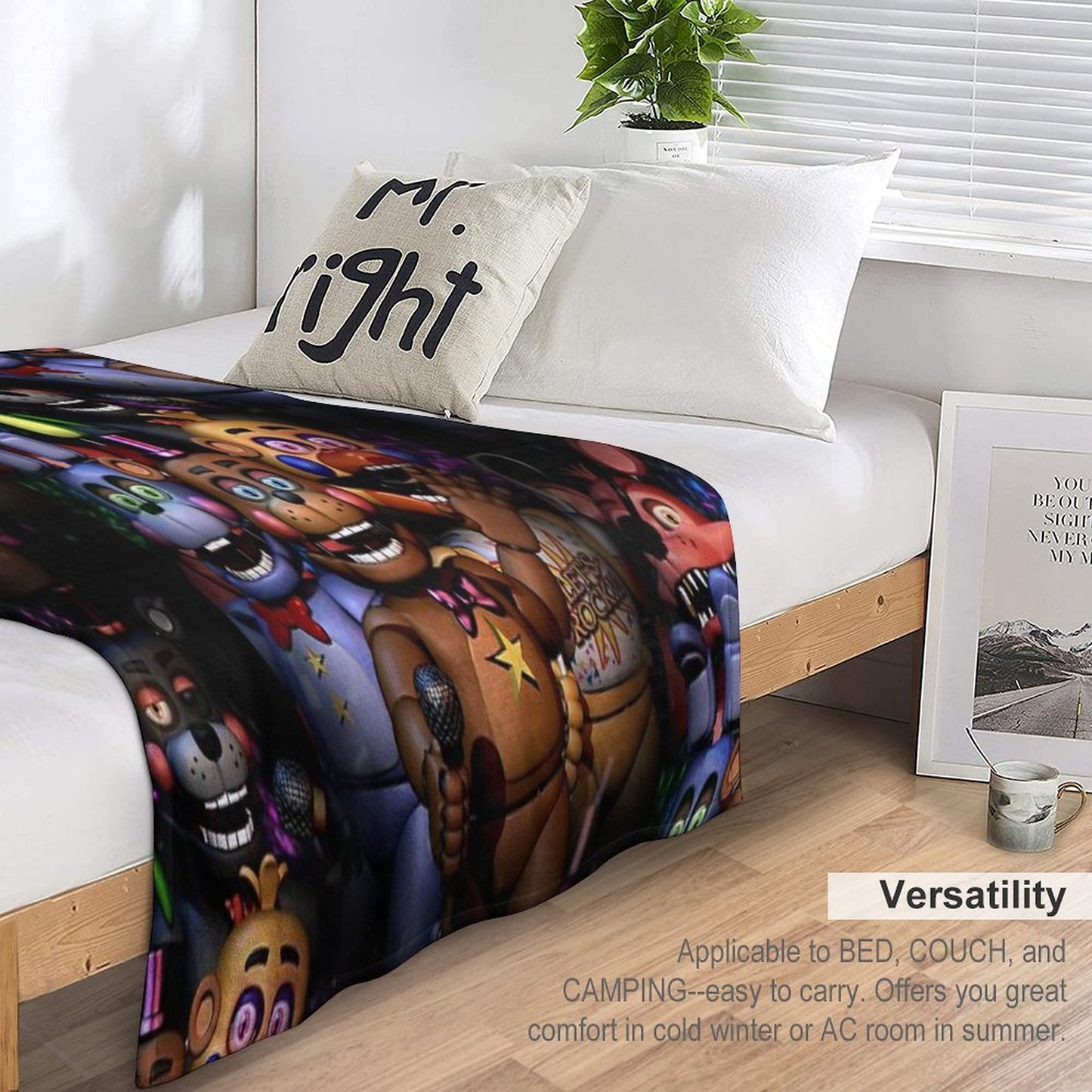 Fnaf Security Breach Throw Blanket