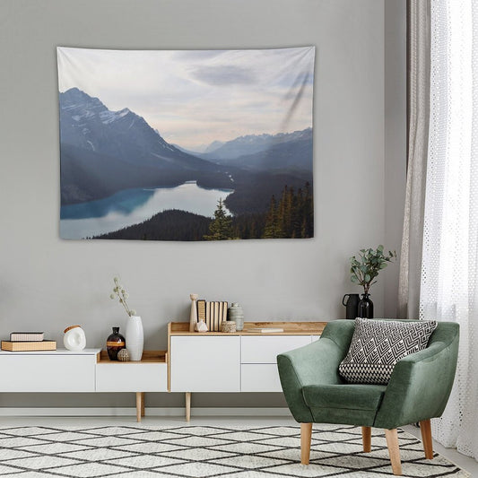 Mountain Lake Forest Dream Tapestry