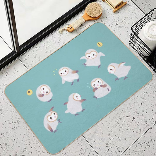 Baby Barn Owls Bath Mat