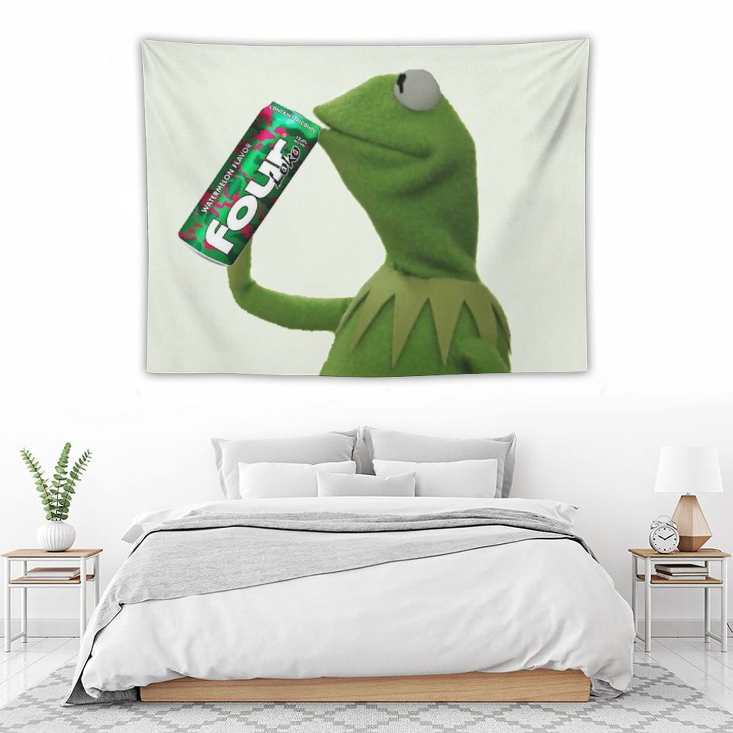 Kermit Sips Four Loko Tapestry