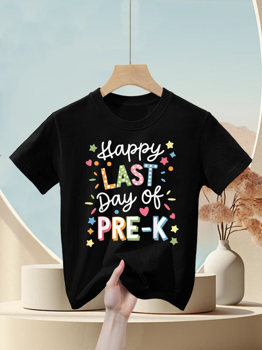 Happy Last Day of Pre-K Graduation for Kids And Teachers Kids T-Shirt