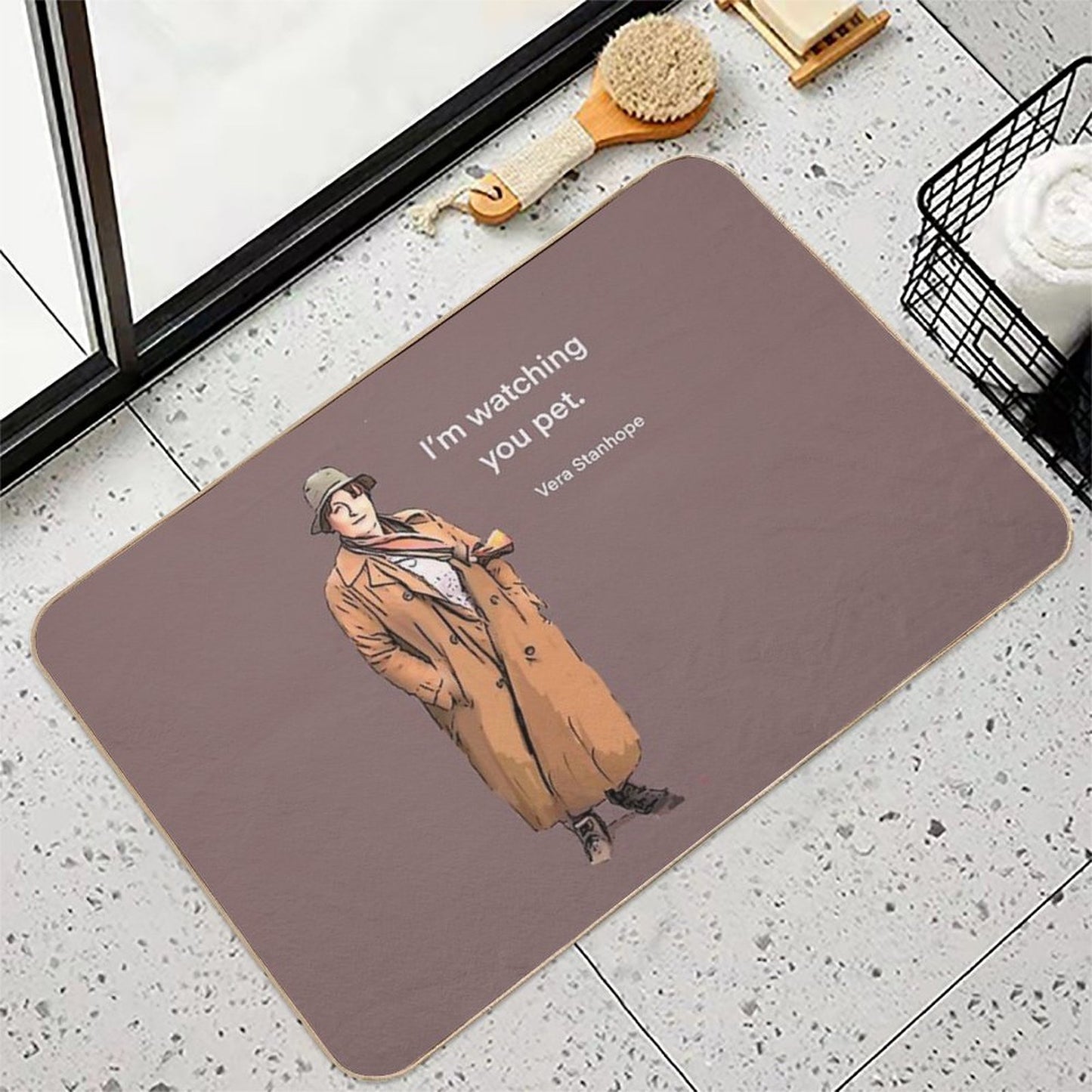 DCI Vera Stanhope I'm Watching You Pet. Bath Mat