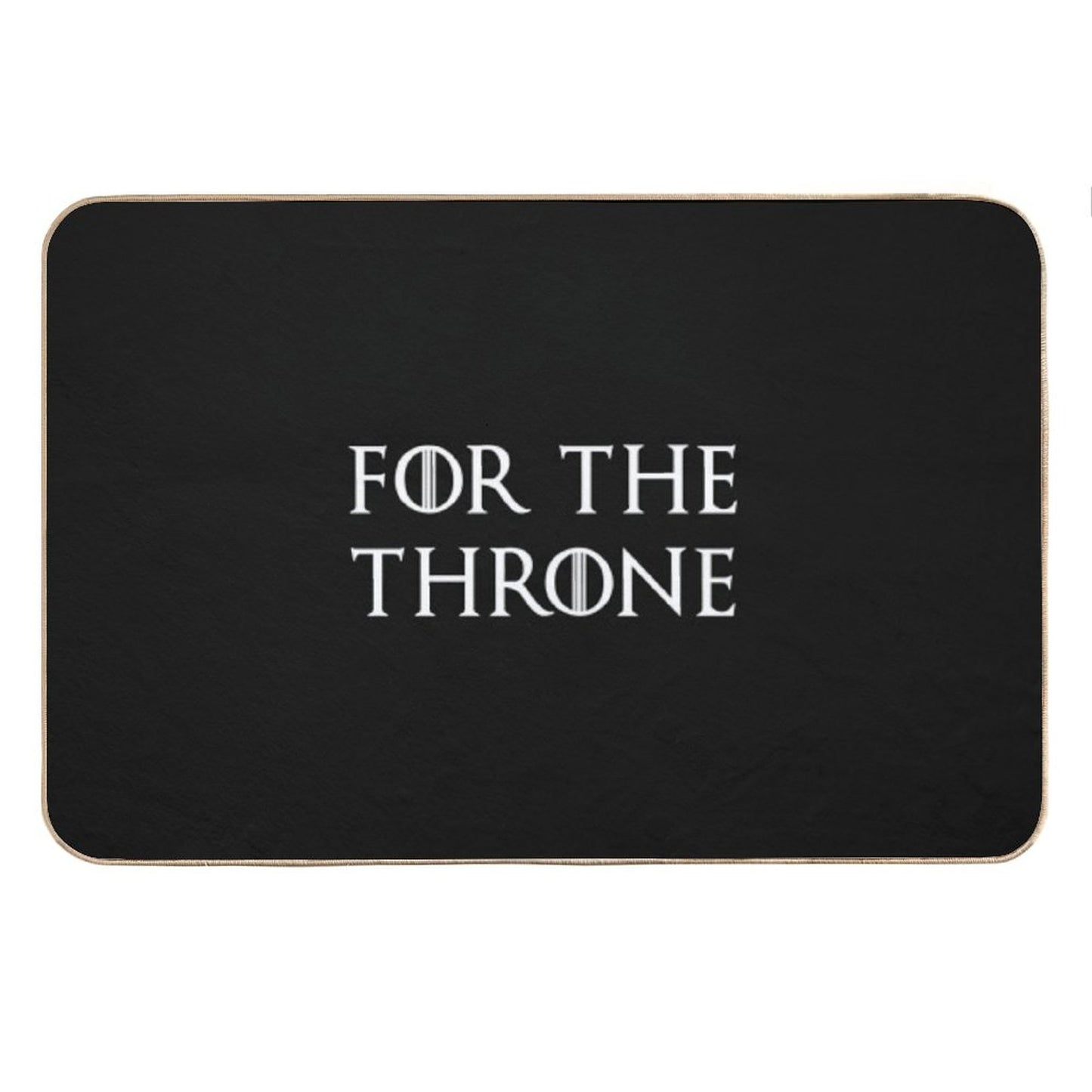 For The Throne White Bath Mat