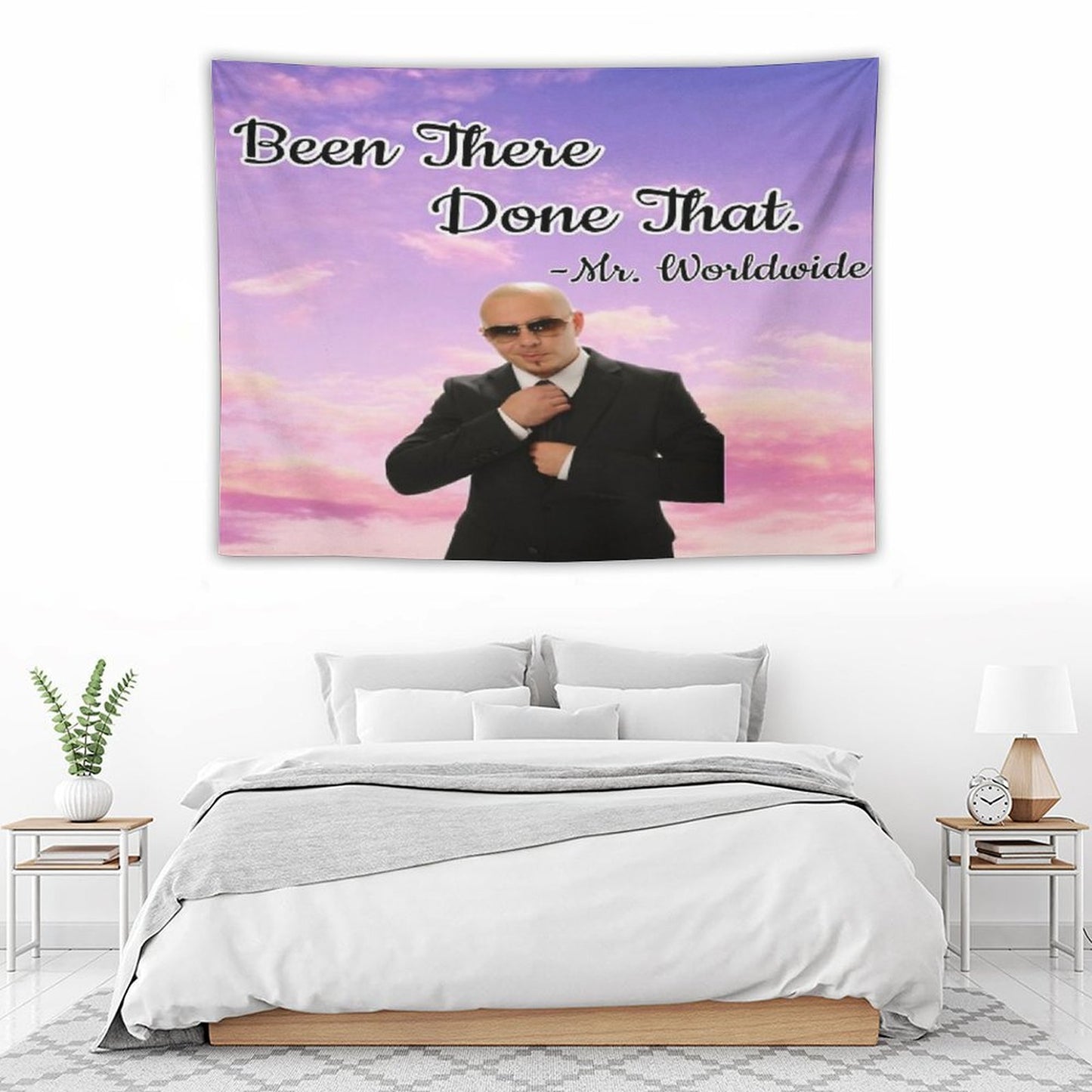 Mr Worldwide Tapestry for Maddie Tapestry