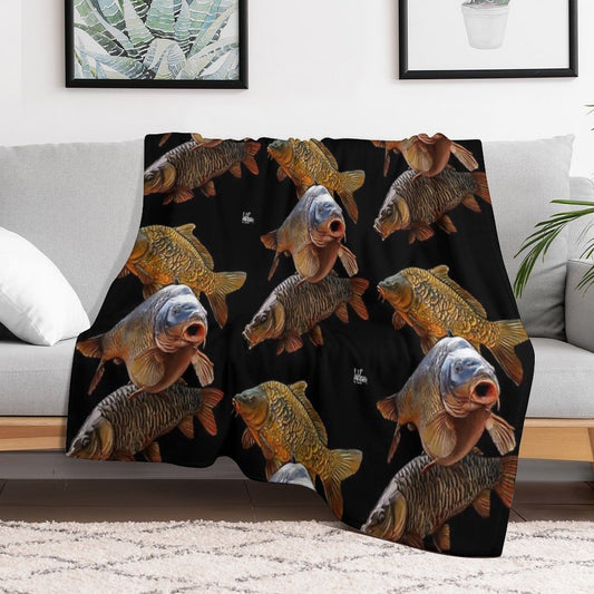 Carp Gang 1 Throw Blanket