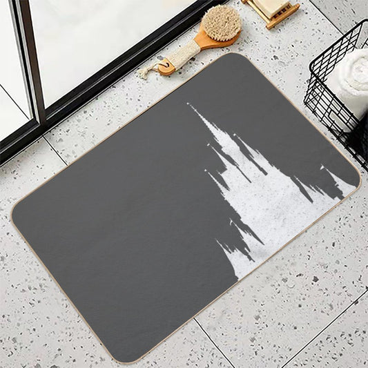 Magic Castle Silhouette Vintage Bath Mat