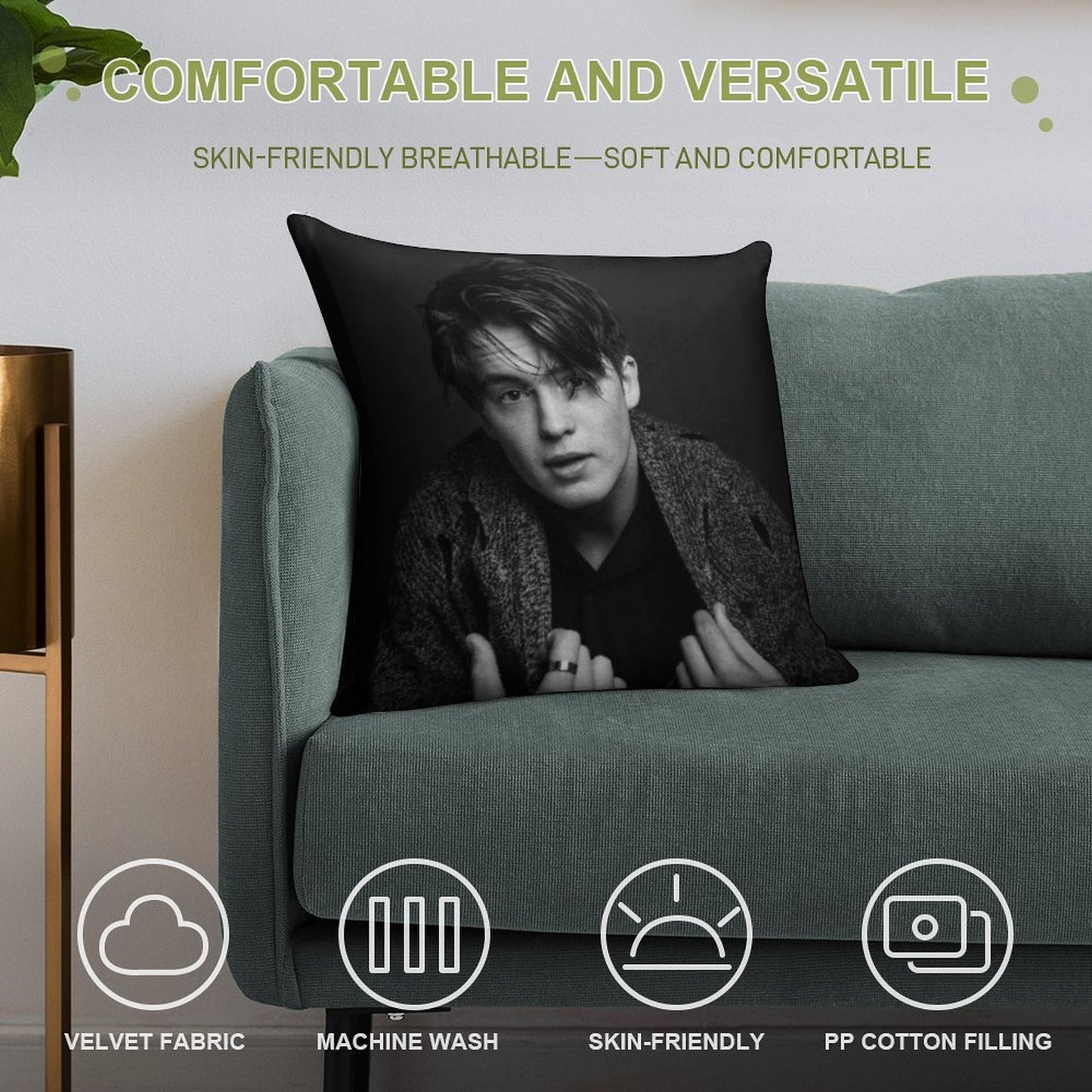Kit Connor Soft Style Accent Throw Pillow