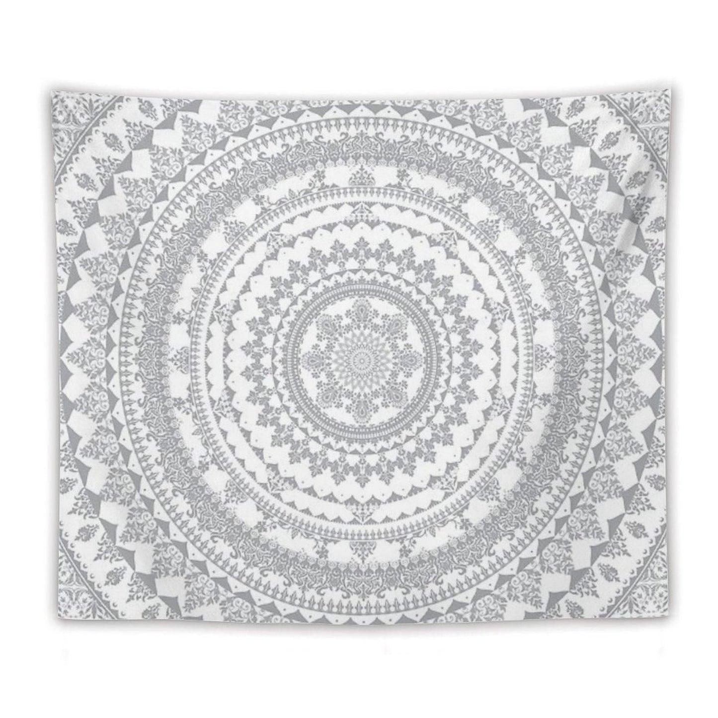 Mandala Gray Tapestry