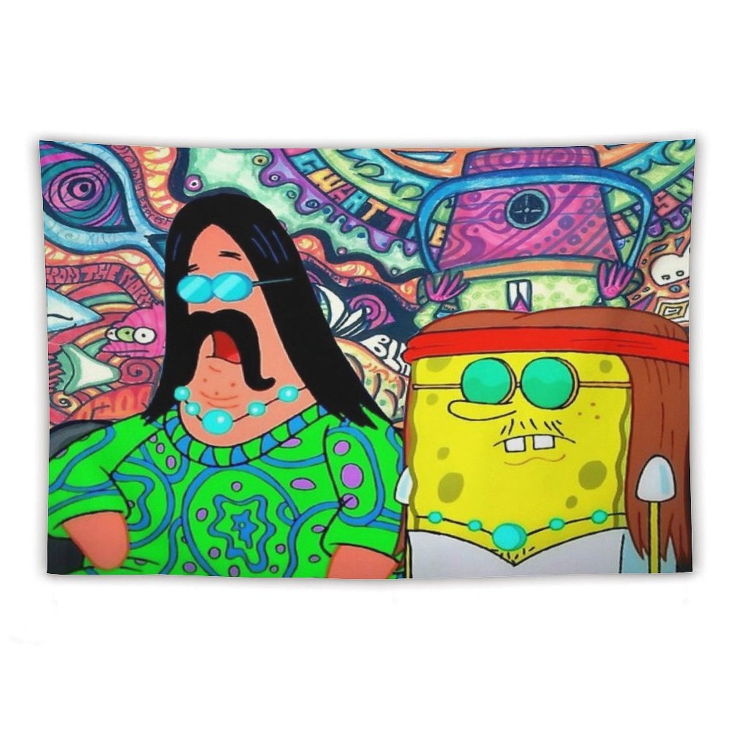 Hippie Spongebob Tapestry