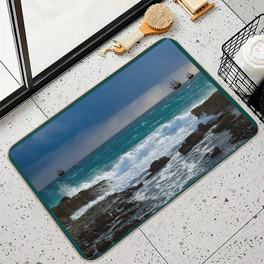 OCEAN WAVES Bath Mat