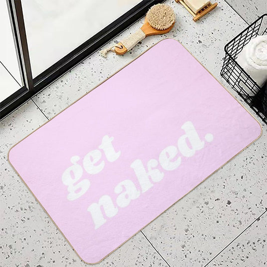 Pink Get Naked Bath Mat