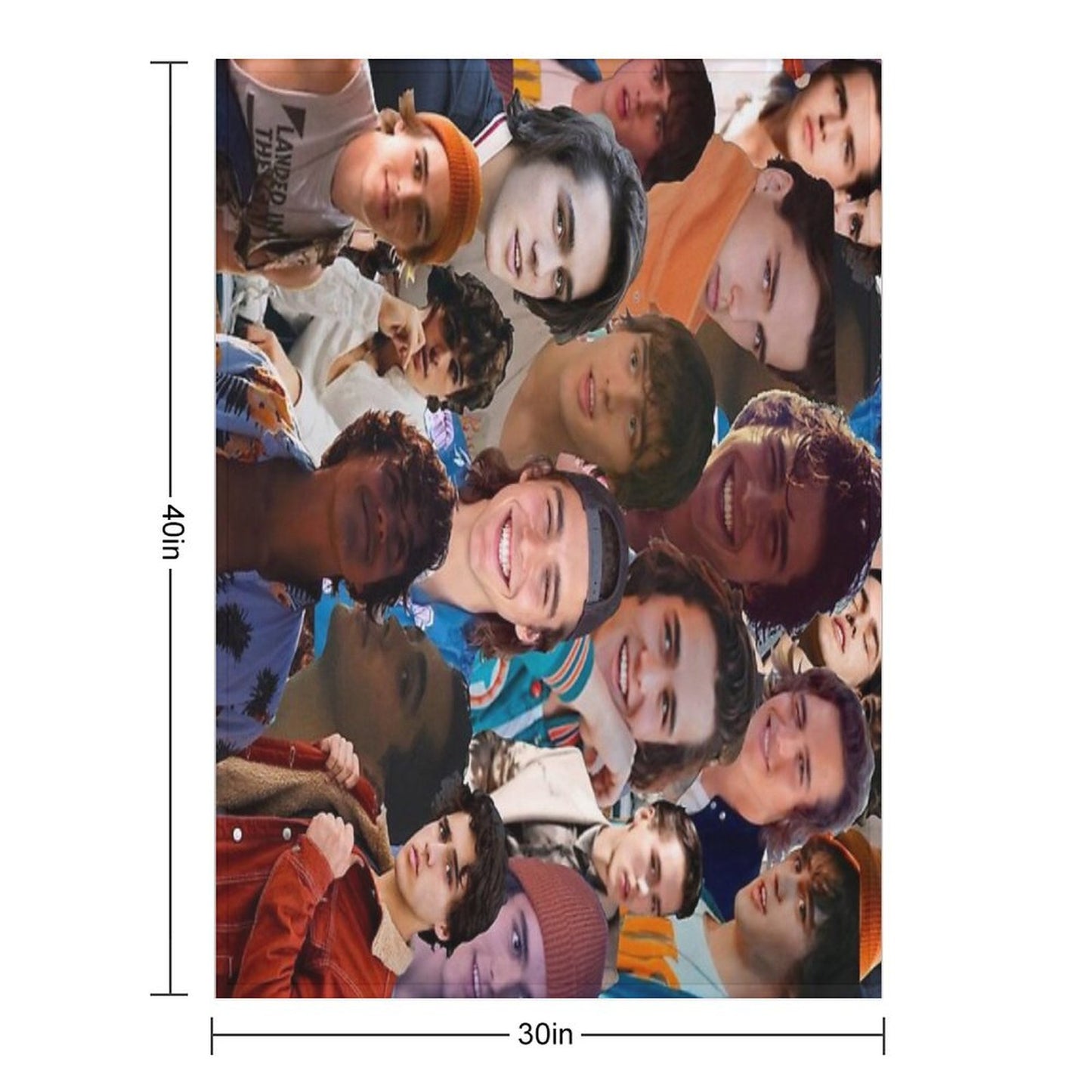 Charlie Gillespie Photo Collage Throw Blanket