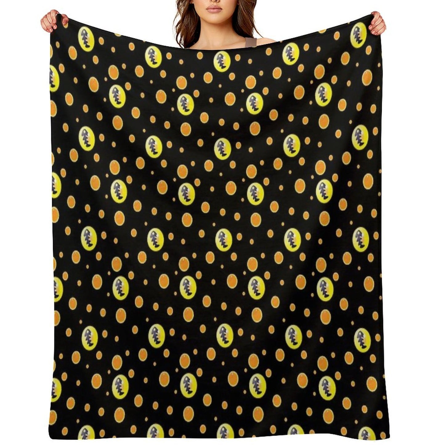 Salmon Egg Throw Blanket