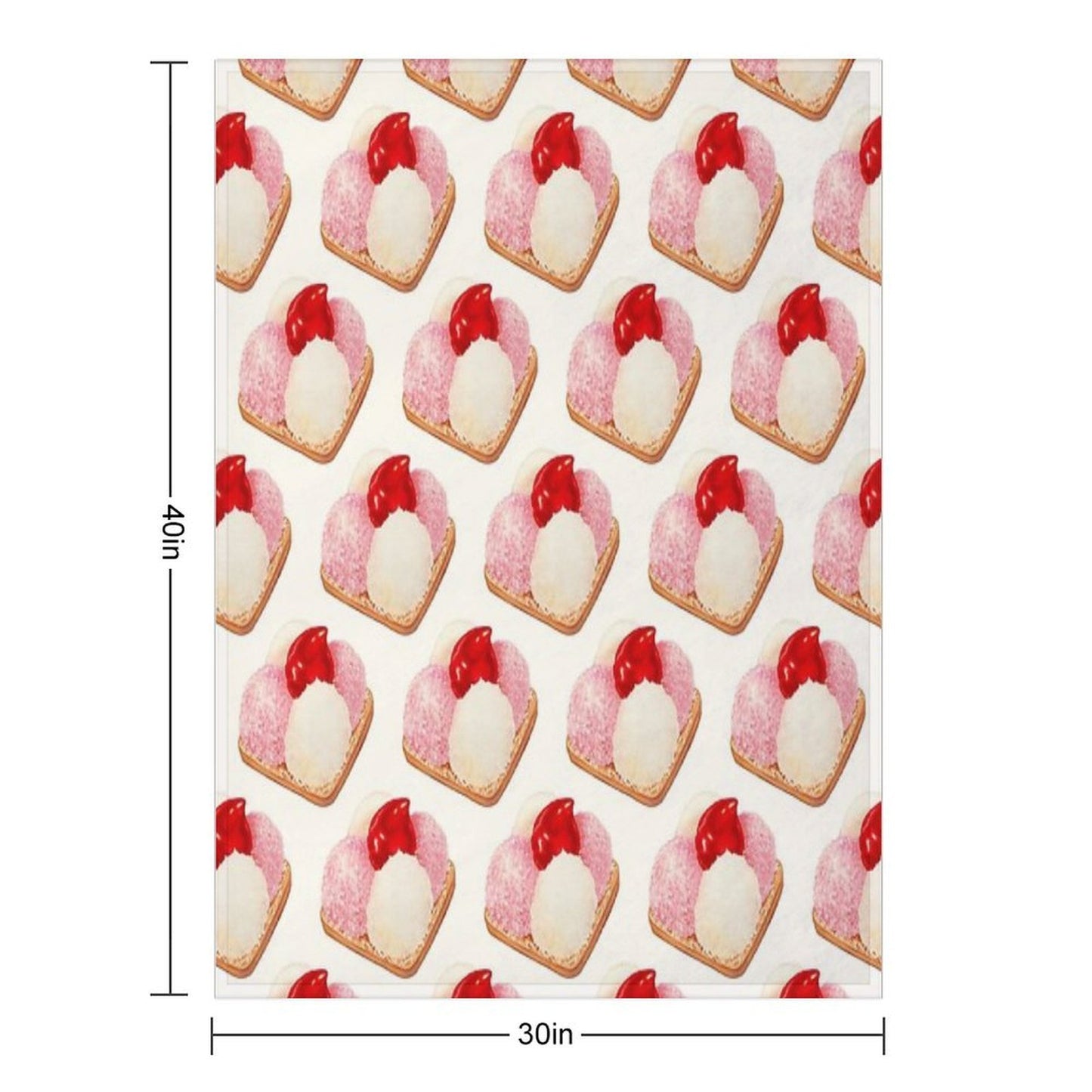 Mexican Snack Cookie - White Throw Blanket