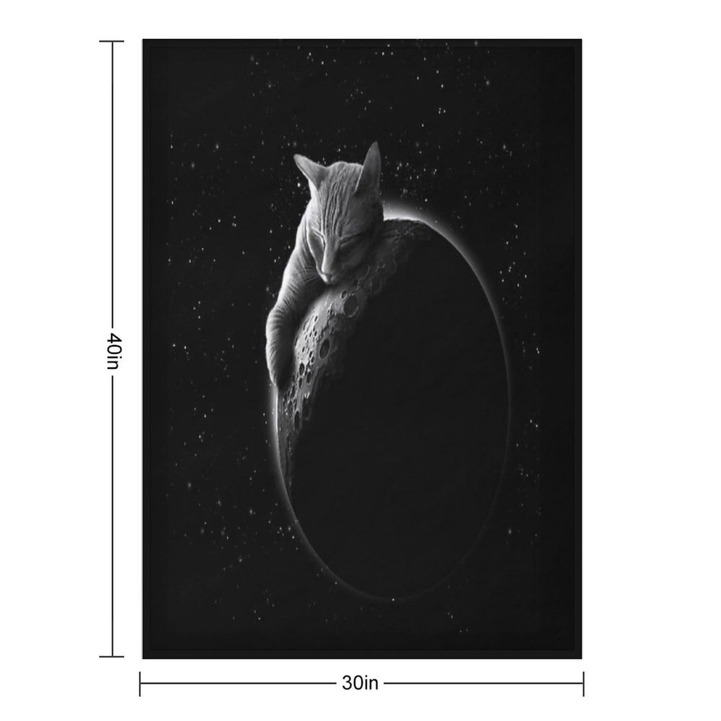 MOONCAT Throw Blanket