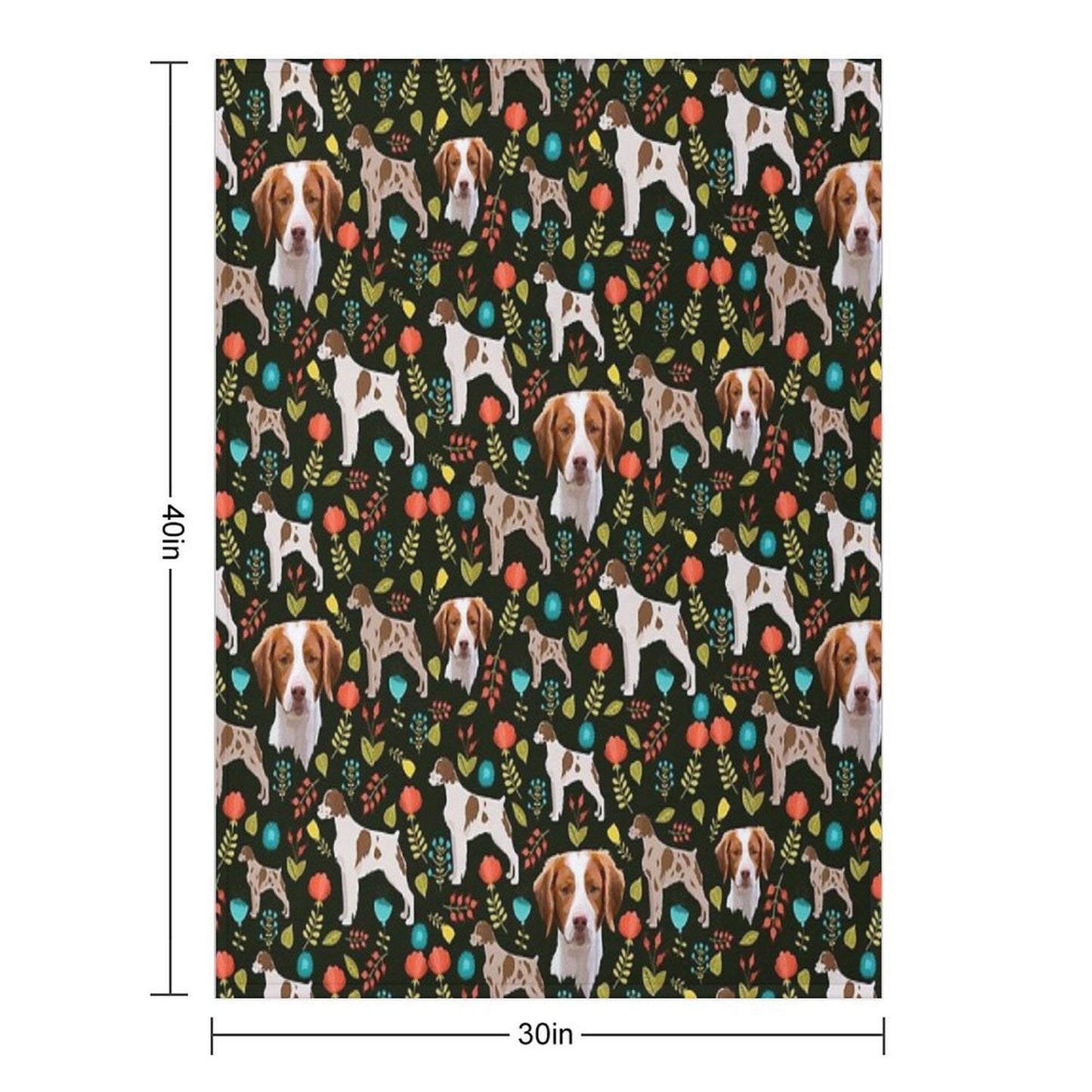 Brittany Spaniel Throw Blanket