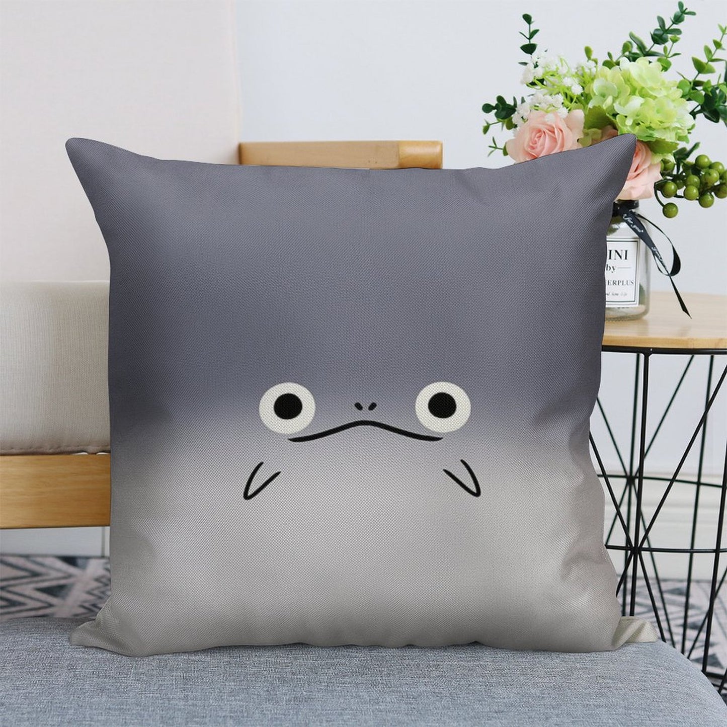 Namazu FFXIV Linen Throw Pillow Cover