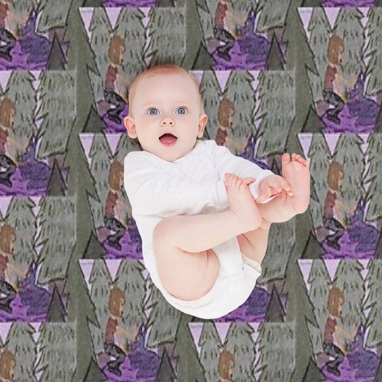 Sigrid And The Wolverine Throw Blanket