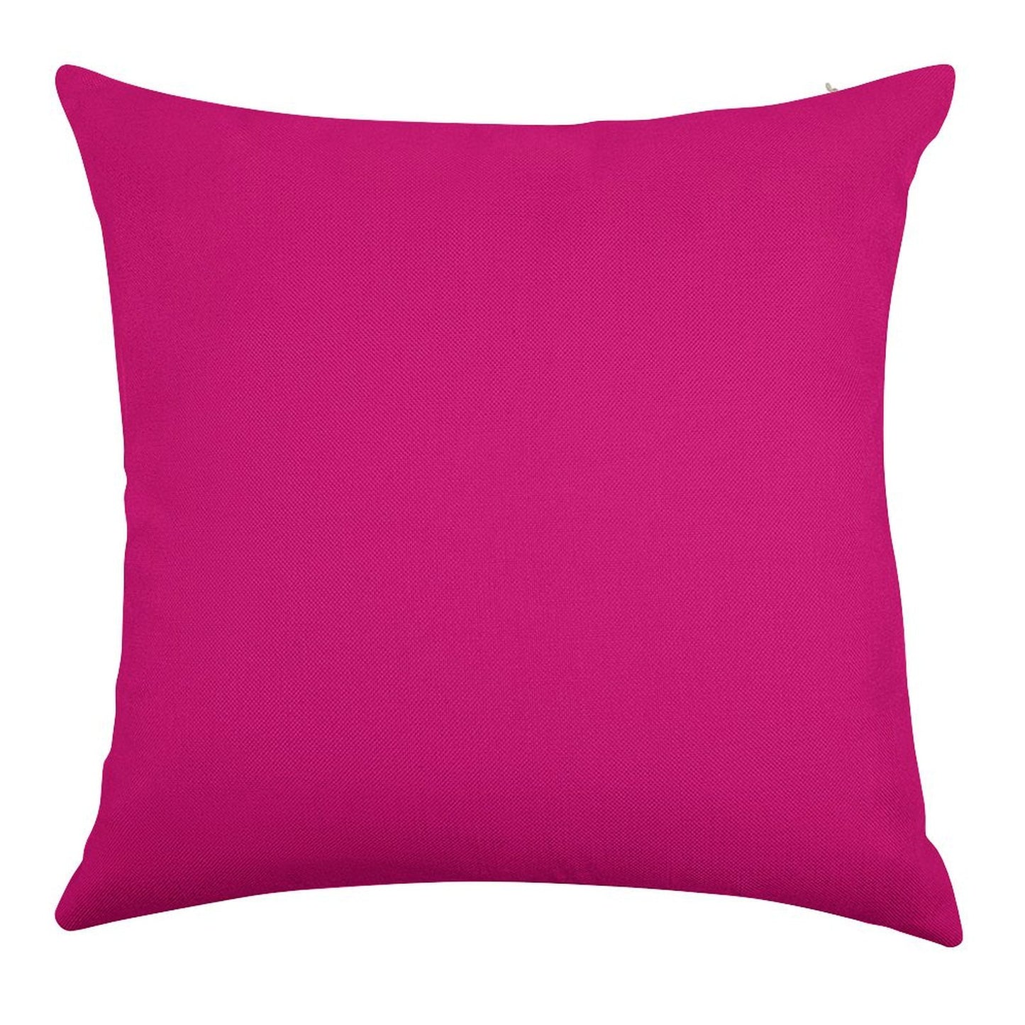 Hot Pink Fuchsia Solid Color Decor Linen Throw Pillow Cover