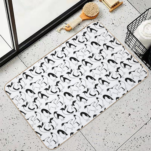 Penguins Penguins Bath Mat
