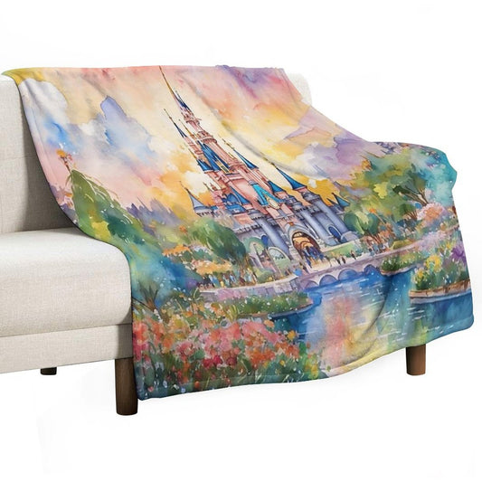 Happiest Place Throw Blanket