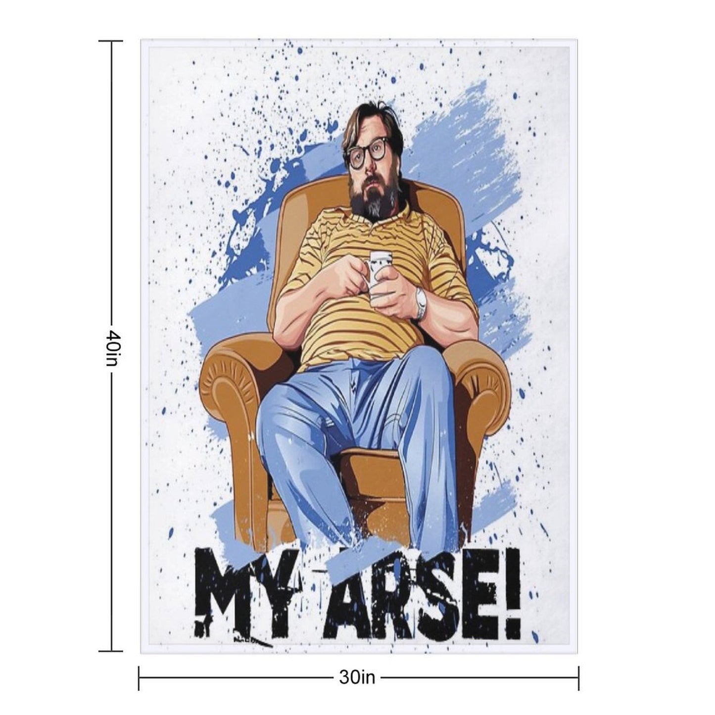 Jim Royle, The Royle Family Throw Blanket