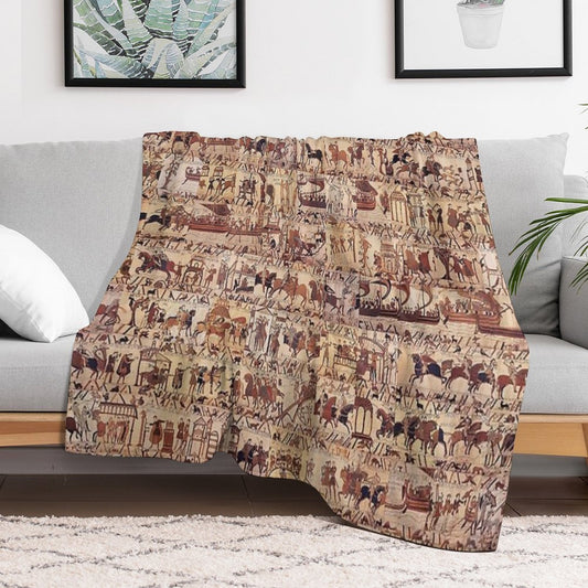 Bayeux Tapestry Throw Blanket