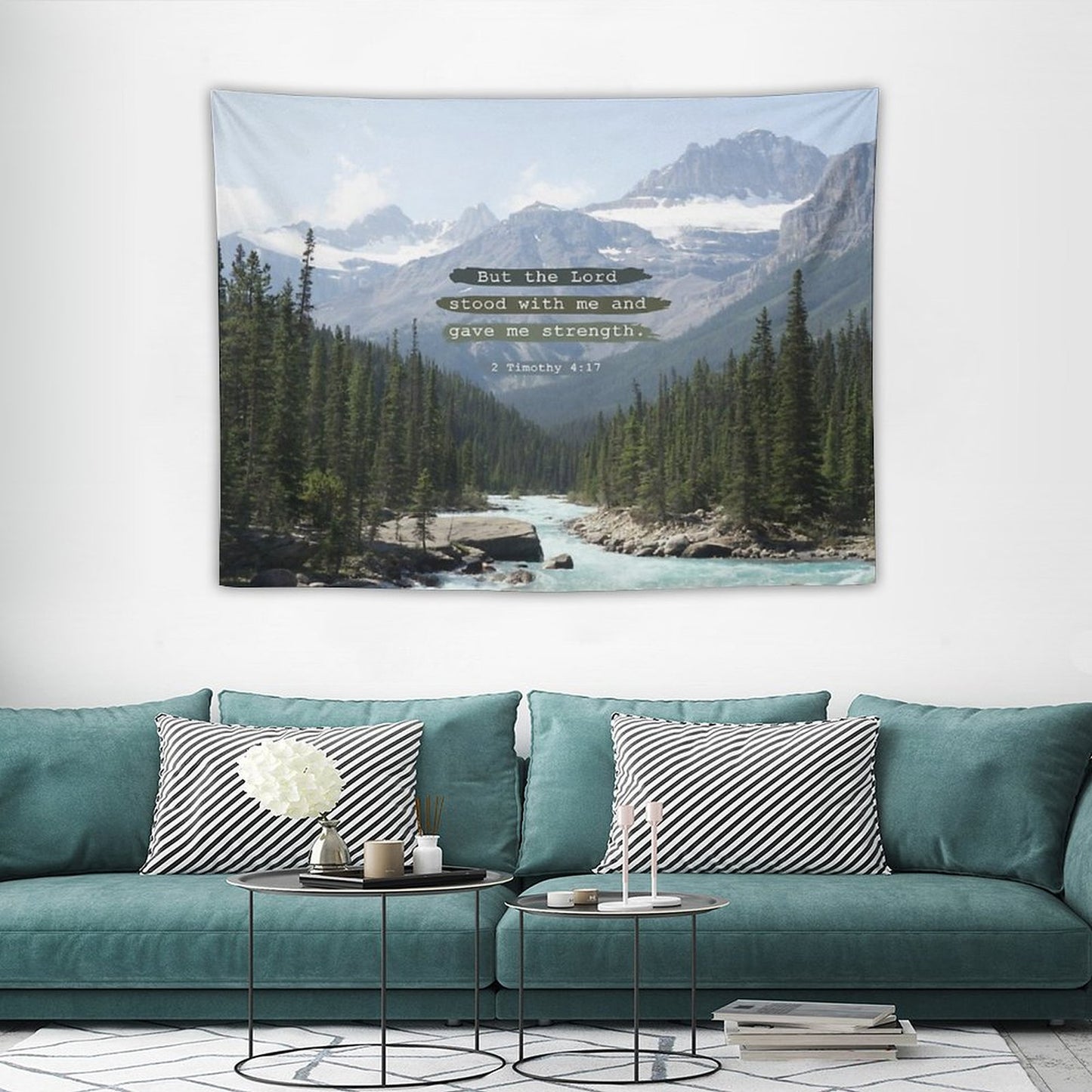 But The Lord Stood with Me, Canadian Rockies Tapestry