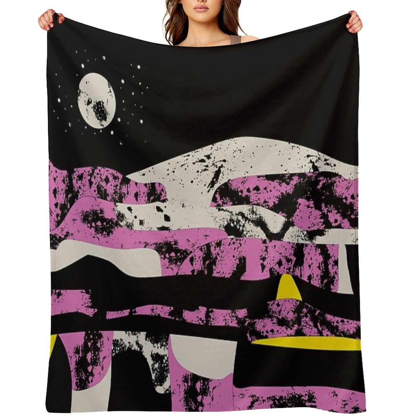Pink Vibe 2 Throw Blanket