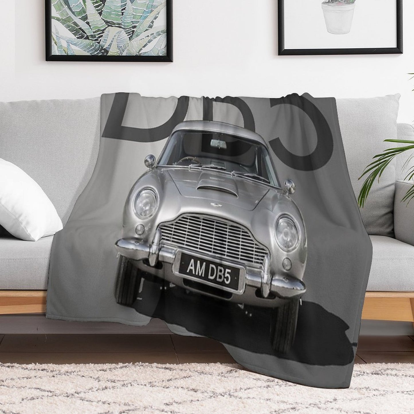 Aston Martin DB5 Throw Blanket