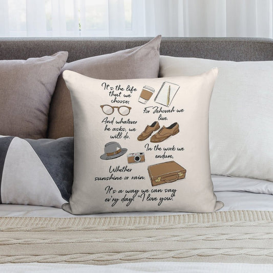 The Life of A Pioneer Soft Luxury Feel Throw Pillow