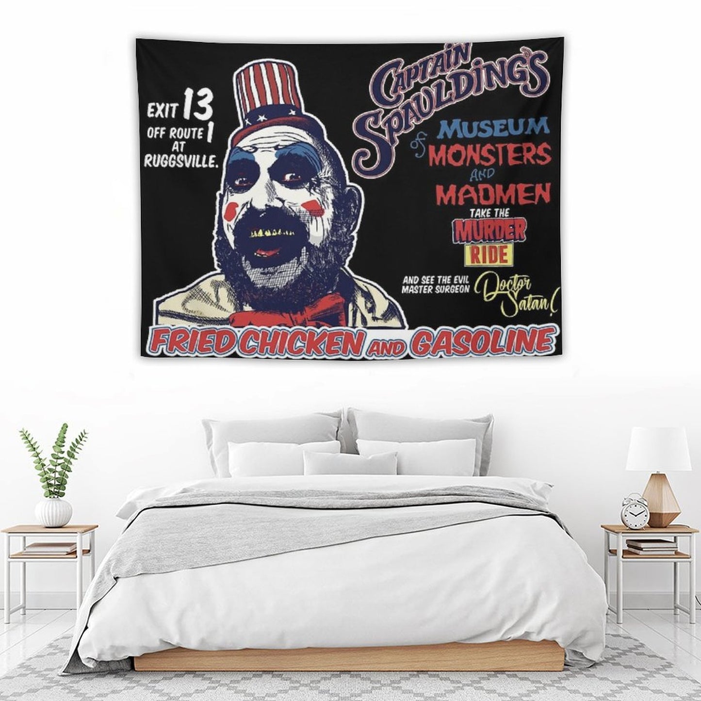 Captain Spaulding's Museum of Monsters And Madmen Tapestry