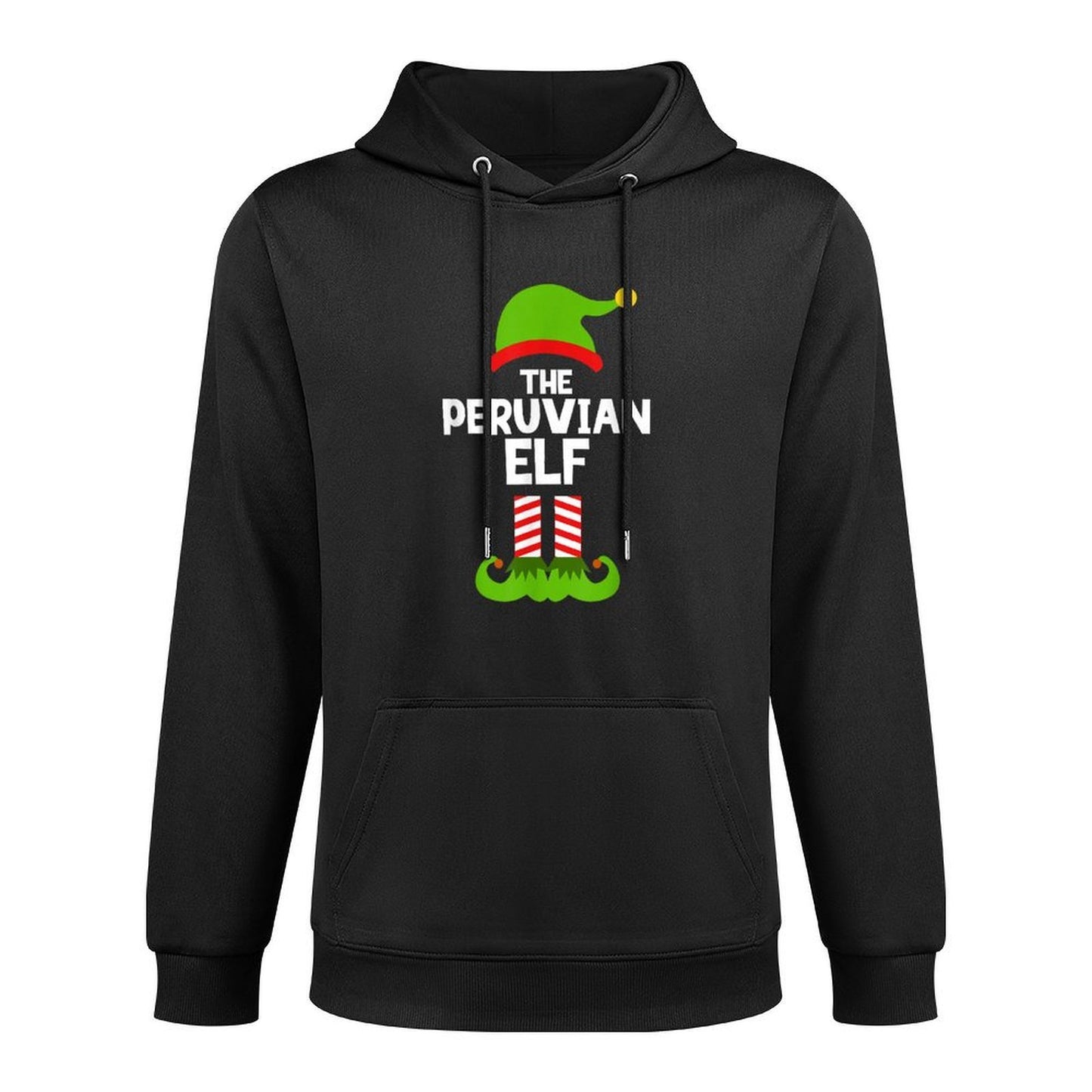 Funny The Peruvian Elf Christmas Family Party Pajama Peru Layering Staple Hoodie