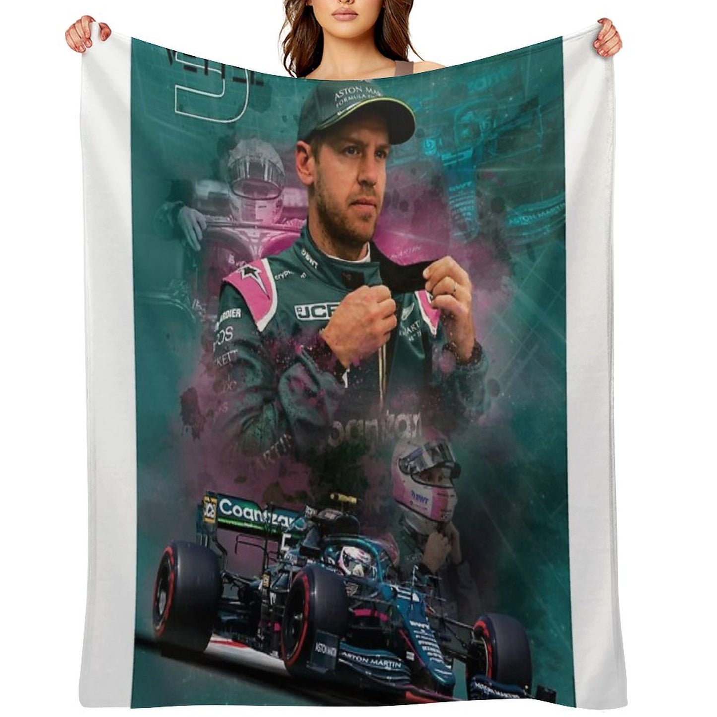Sebastian Vettel Throw Blanket