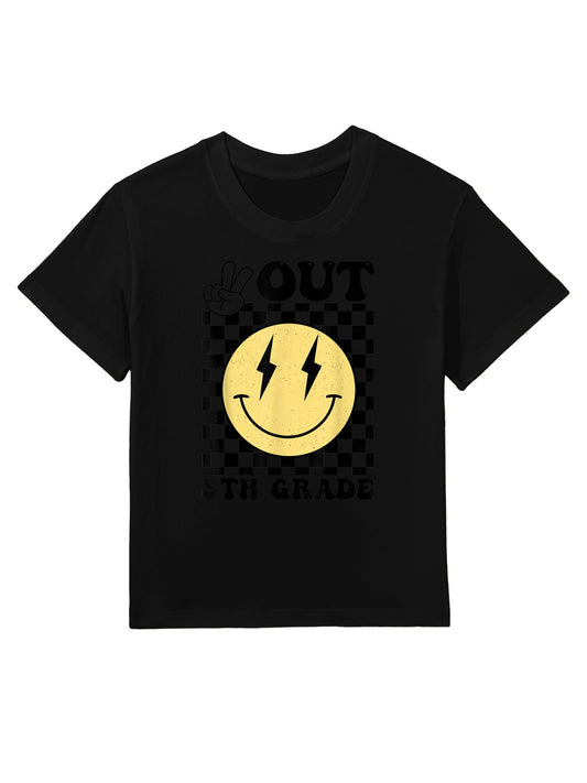 Peace Out 5th Grade Last Day of School 5th Grade Graduation Kids T-Shirt
