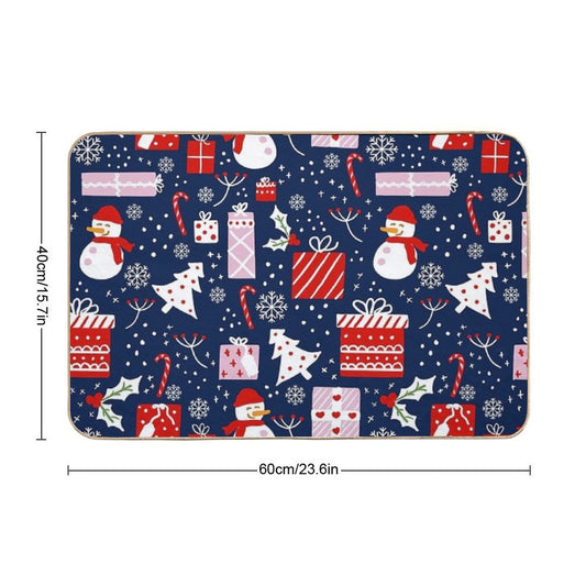 Winter Pattern Durable Bath Mat