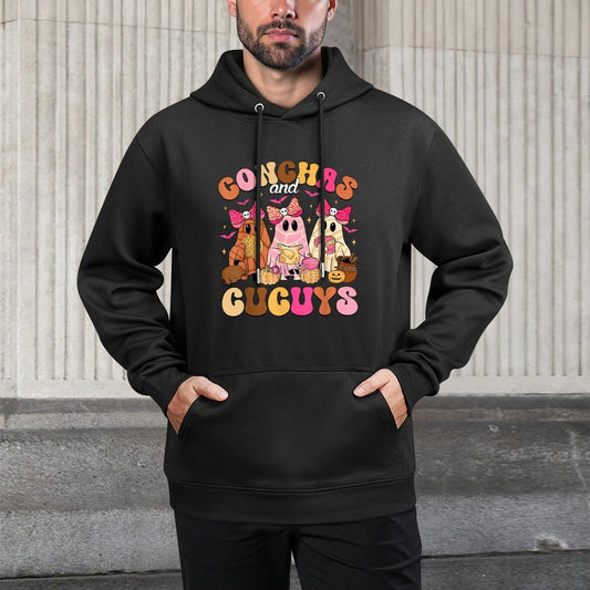 Cute Conchas And Cucuys Ghost Funny Mexican Halloween Ghost Relaxed Fit Hoodie