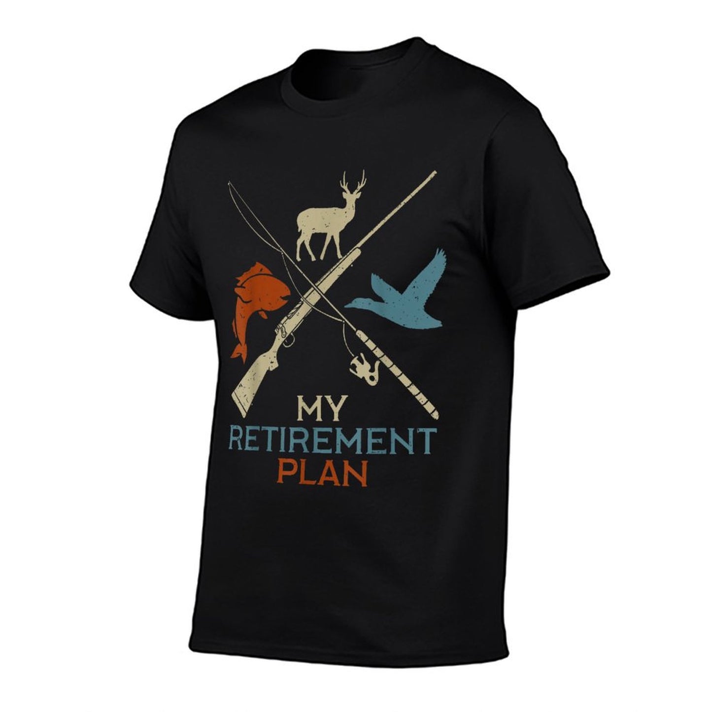 My Retirement Plan Hunting Fishing Hunter Grandfather T-Shirt