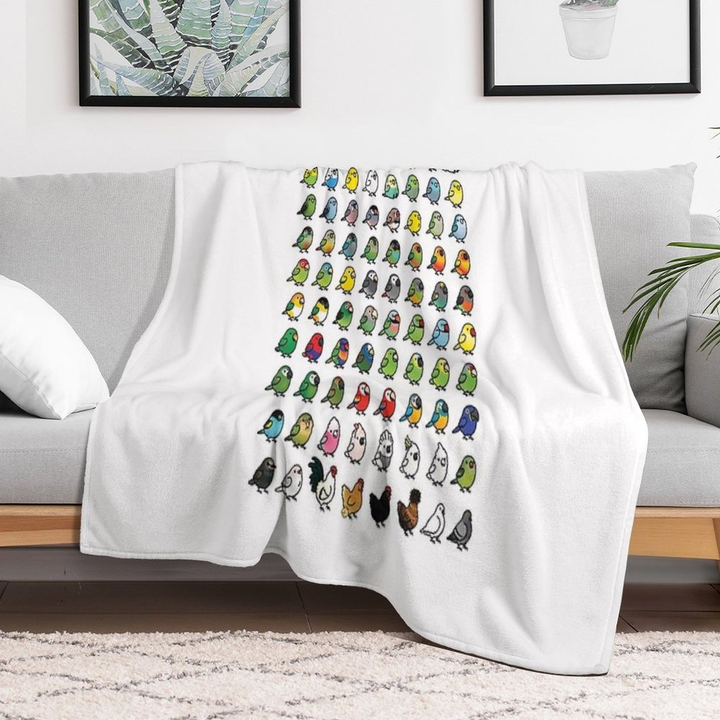 Everybirdy Collection Throw Blanket