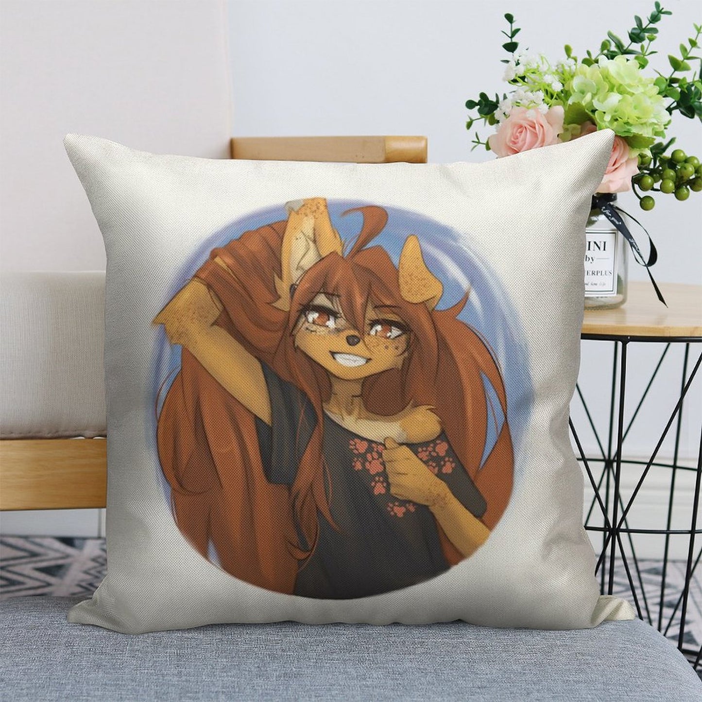 Apogee Pin Linen Throw Pillow Cover