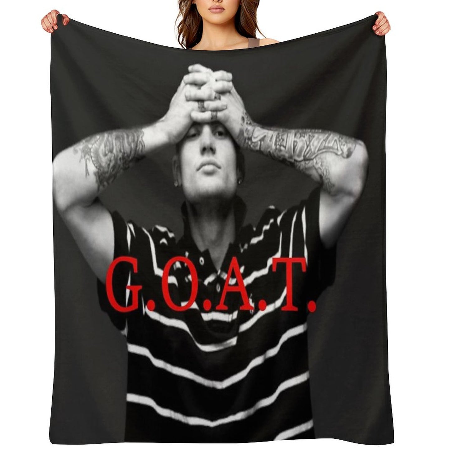 Kerser Rapper Goat Eshay Throw Blanket
