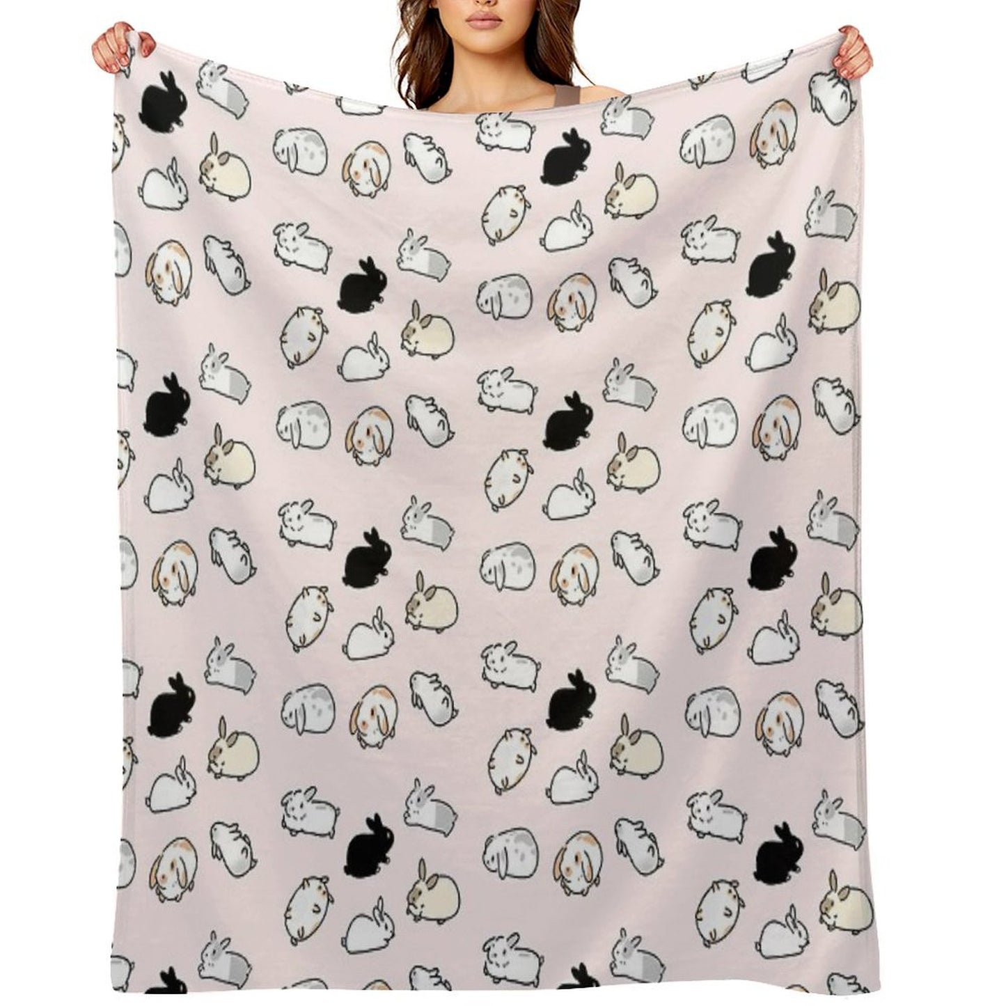 Bunny Rabbits Throw Blanket