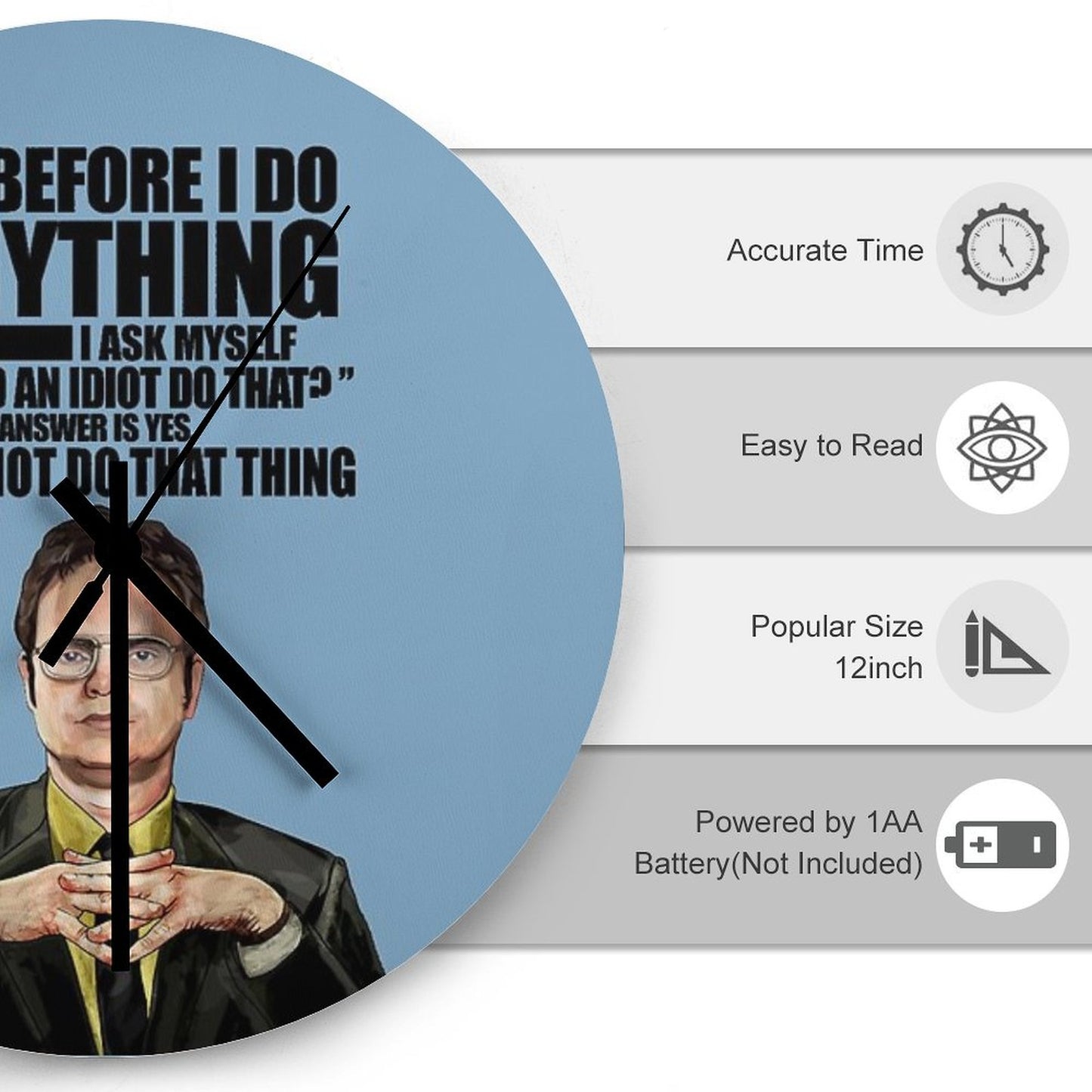 The Office - Dwight K. Schrute Wall Clock