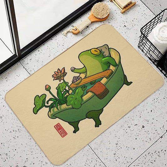 Bathtime Frog Bath Mat