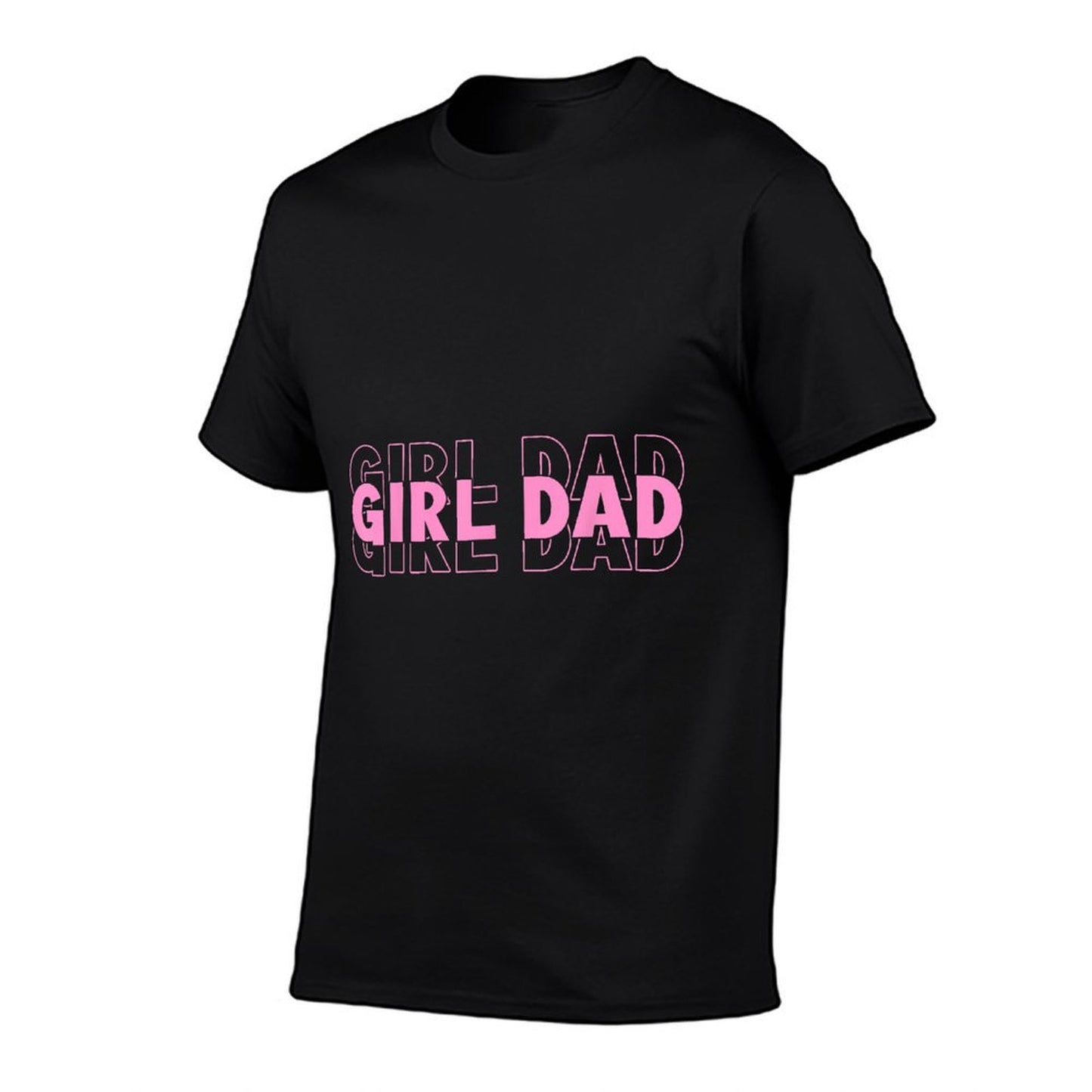 Dad Est 2025 Dad Loading New Dad Of Girls Retro Pink Dad T-Shirt