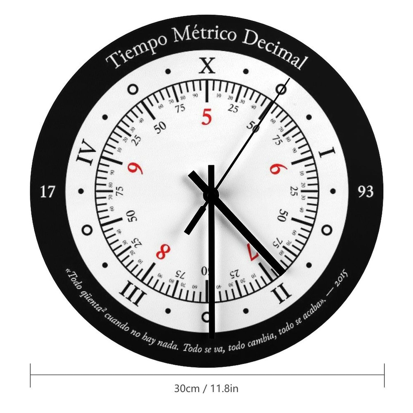 Metric Decimal Time Wall Clock
