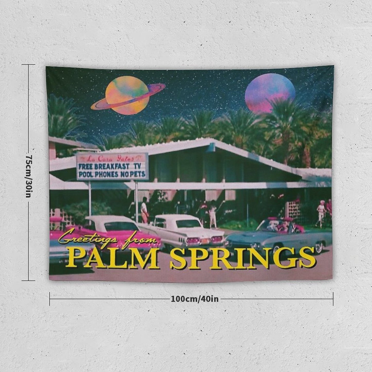 Greetings from Palm Springs Tapestry