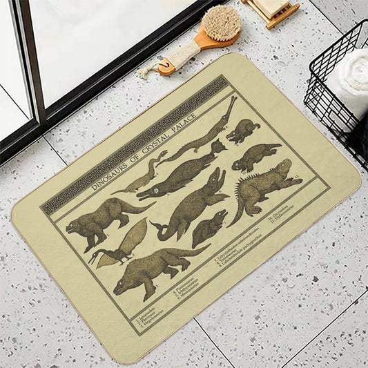 Dinosaurs of Crystal Palace Bath Mat
